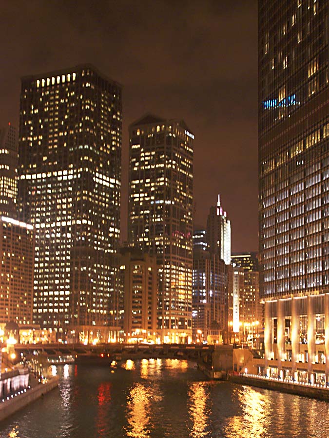 Chicago Night Skyline