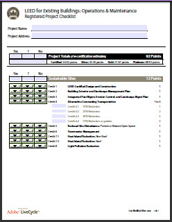 LEED v3 Checklists