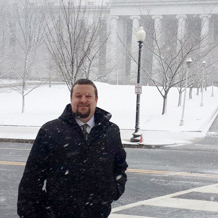Carl Servais Takes on Winter in DC for AIA Grassroots Conference