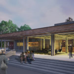 Wine Business Institute, Sonoma State University, TLCD Architecture, Rendering of Exterior Night