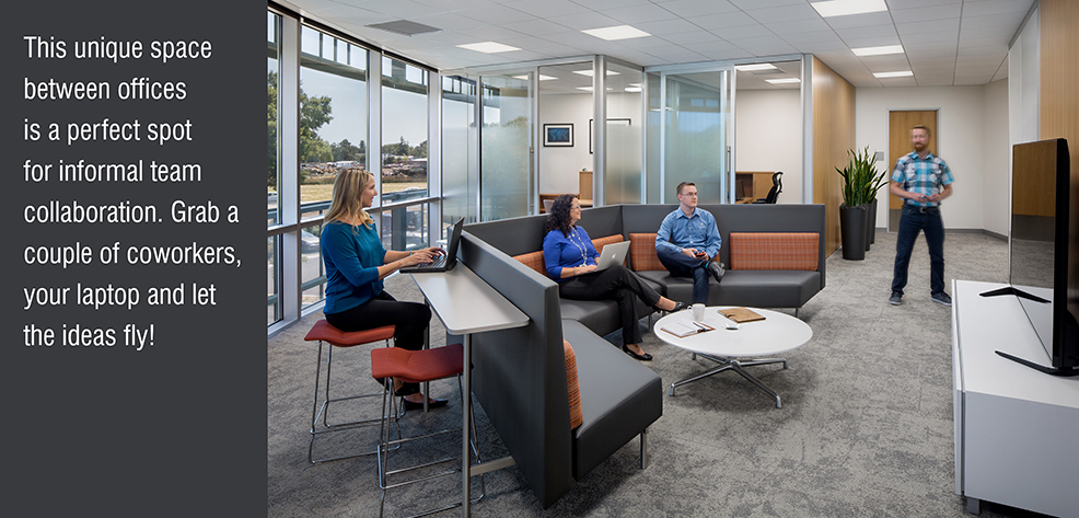 TLCD Architecture, American AgCredit Headquarters, team collaboration, white board, flex space