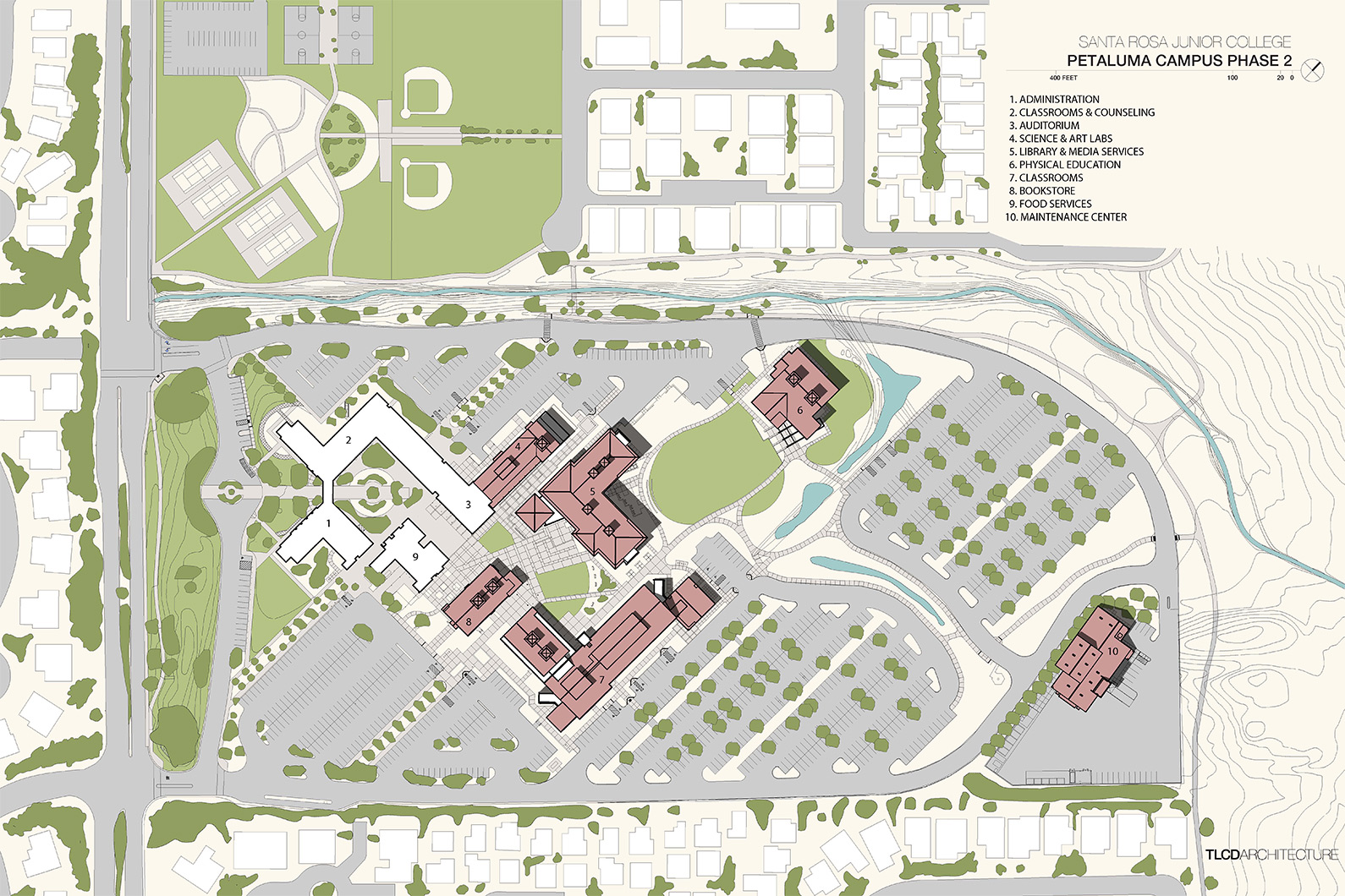 Santa rosa junior college petaluma campus tlcd architecture