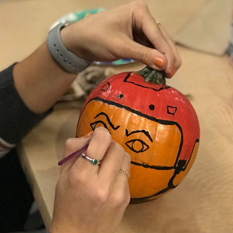 Architects Painting Pumpkins!