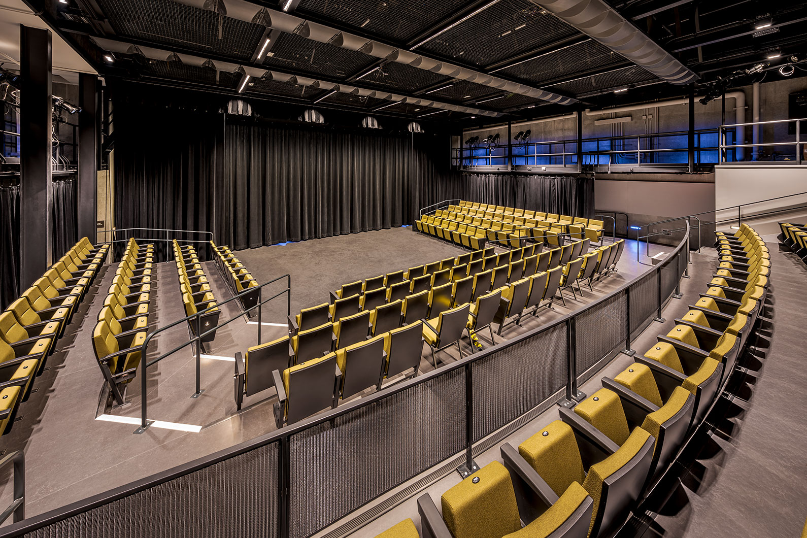 Interior photo of SRJC Burbank Auditorium smaller Studio Theater