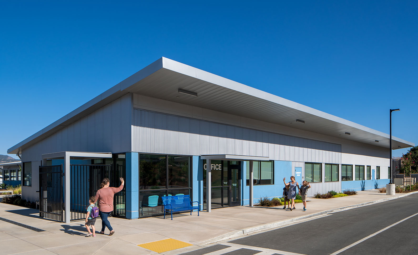 Exterior view of school office at Irene Snow Elementary