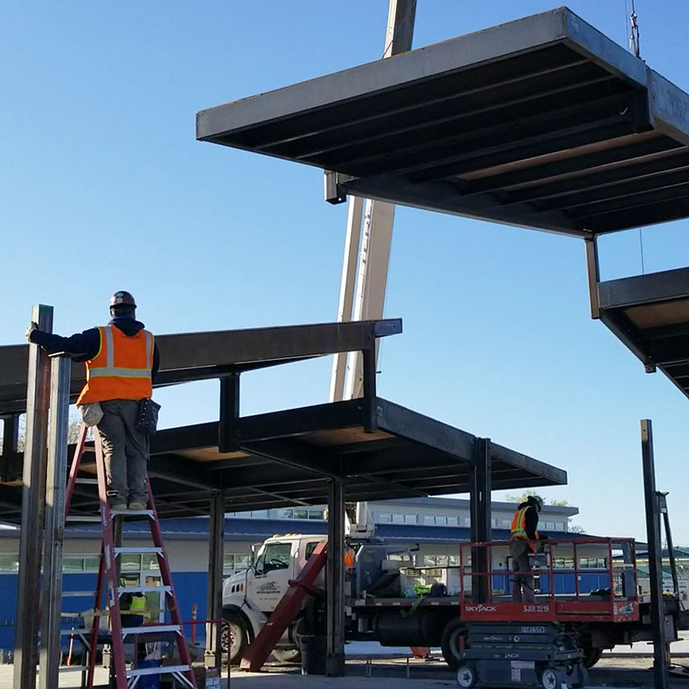 Modular Classroom Buildings Take Shape in Petaluma