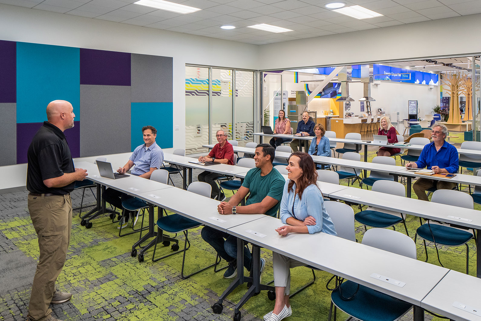 Training classroom at Advanced Energy Center