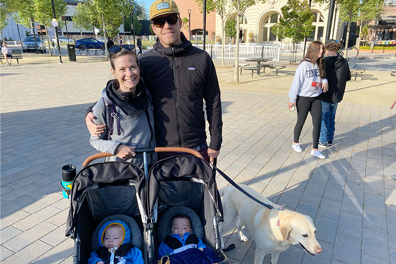 TLCD Principal Stacey Walker and her family at 2022 Human Race