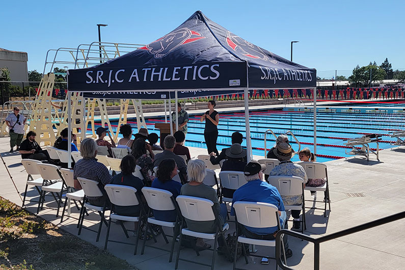 Ribbon Cutting and Pool Dedication at Santa Rosa Junior College