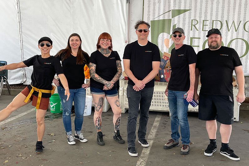 TLCD team at Redwood Empire Food Bank