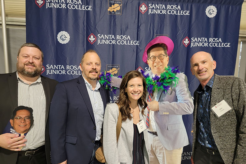 TLCD team attending retirement party for Frank Chong, President of Santa Rosa Junior College