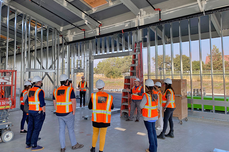 Tyree Vantrease, Project Architect leading tour