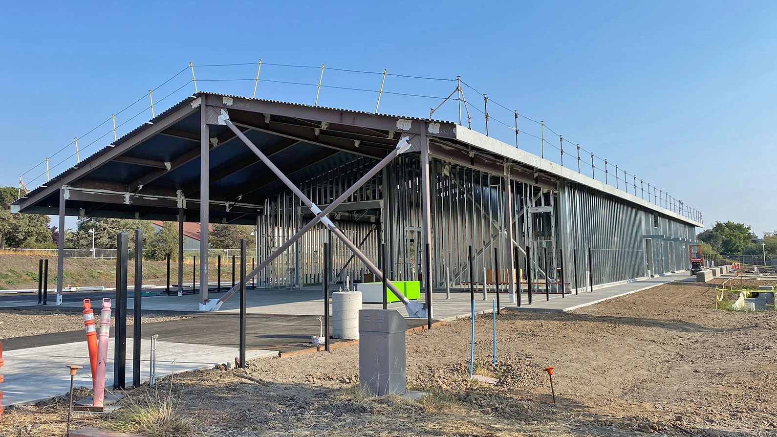 Exterior view of Construction center under construction