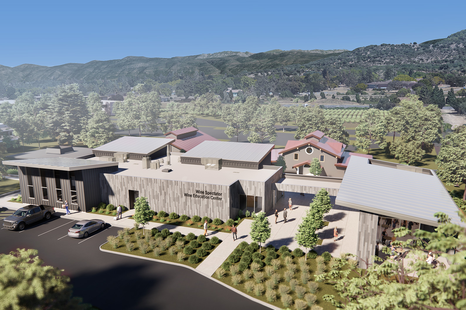 TLCD Rendering of the Wine Spectator Wine Education Center at Napa Valley College