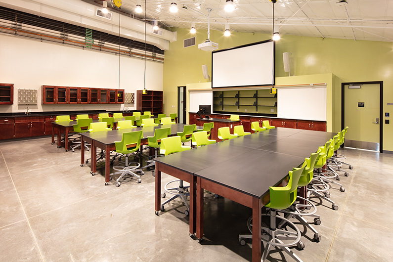 Interior photo of viticulture and enology lab at Cal Poly