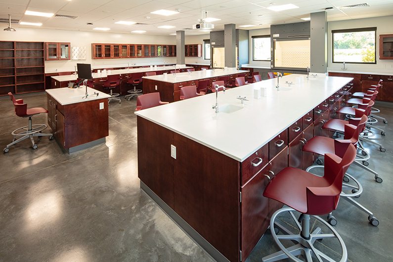 Interior photo of viticulture and enology lab at Cal Poly