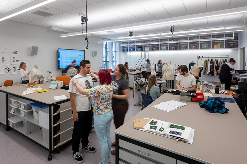 Costume shop at SRJ Burbank Auditorium - Design for STEM and Arts Education
